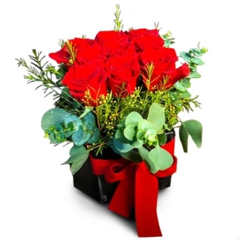 بائع زهور ألامو- مكعب الورد زهرة التسليم