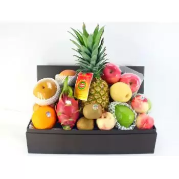Wuhan Florarie online - Coș de fructe elegant Buchet