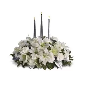 flores Madrid floristeria -  Inspiración blanca Ramo de flores/arreglo floral
