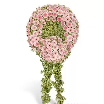 Ankara-virágok- Rózsaszín koszorú Virág Szállítás
