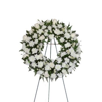 テラ コーラ オンライン花屋 - 永遠の平和の花輪 花束