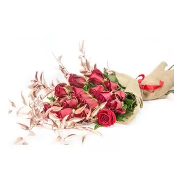 Al Kharaitiyat blomster- Rød fløjl Blomst Levering