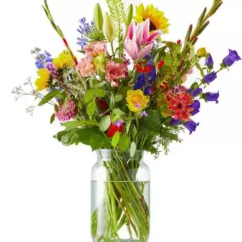 Copenhagen kedai bunga online - Bouquet penuh pada mekar Sejambak