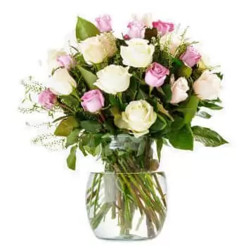 Shap Pat Heung West kukat- Kimppu pehmeitä ruusuja Kukka Toimitus