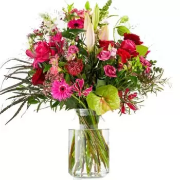 Aarlanderveen Blumen Florist- Leidenschaftlicher Strauß Blumen Lieferung