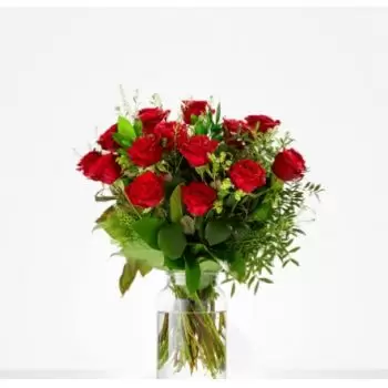 Breedeweg květiny- Sladká červená růže Květ Dodávka
