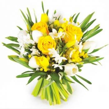 Pau цветя- Букет златния букет Цвете Доставка