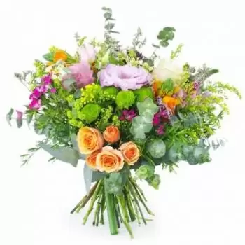 Abergement-la-Ronce kukat- Maalainen ja värikäs kukkakimppu Messina Kukka Toimitus
