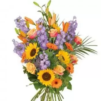 fleuriste fleurs de la Corse- Bouquet De Deuil Horizon