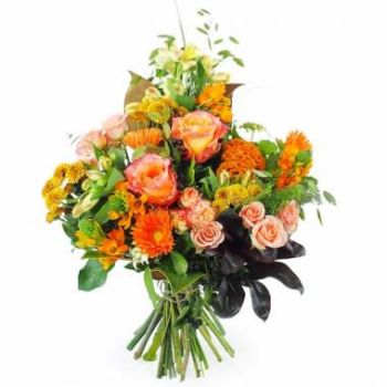 איחוד פרחים- זר פרחי סתיו של איסטנבול פרח משלוח