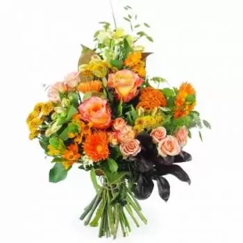 Νάντη λουλούδια- Φθινοπωρινό μπουκέτο λουλουδιών Κωνσταντινούπ