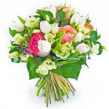 Lille-virágok- Boucle Rose virágcsokor Virág Szállítás