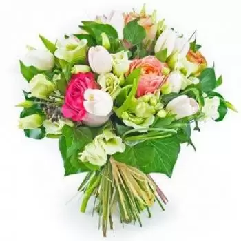 fleuriste fleurs de Case-Pilote- Bouquet de fleurs Boucle Rose Fleur Livraison