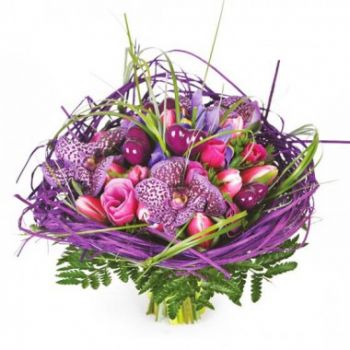Marseille flowers  -  Bouquet of purple flowers So-Chic Delivery