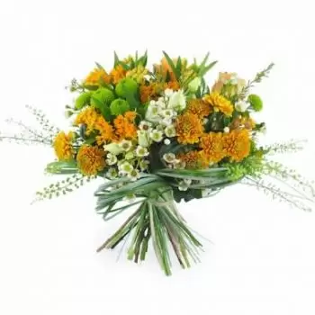 ריימס פרחים- זר פרחים כתומים טורינו פרח משלוח