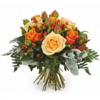 Ахерес цветы- Букет роз вокруг Луизианы Цветок Доставка