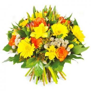 Страсбург цветя- Посланик кръгъл букет Цвете Доставка