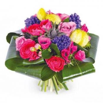 fiorista fiori di Abbeville- Sarah bouquet rotondo stagionale Fiore Consegna