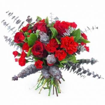 Ablon-sur-Seine Blumen Florist- Frankfurter bezaubernder runder Strauß Blumen Lieferung