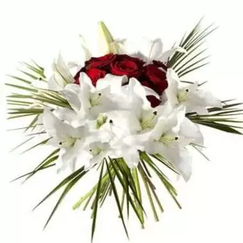 Lyon Blumen Florist- Runder Blumenstrauß Liebesnest Blumen Lieferung
