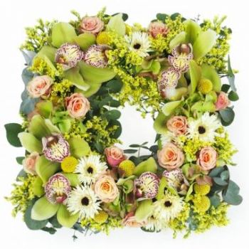 La Possession Fleuriste en ligne - Carré de fleurs piquées Pan Bouquet