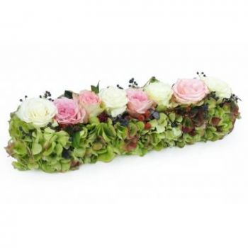 Houaïlou (Houaïlou) online Blomsterhandler - Sti af lyserøde og hvide roser Ceres Buket