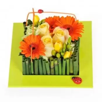 Aizecourt-le-Haut flowers  -  Bilbao square composition Flower Delivery