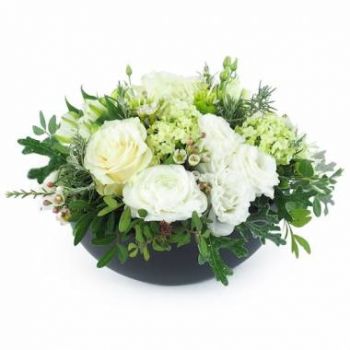 Airel cvijeća- Kompozicija bijelog cvijeća Fontana Cvijet Isporuke