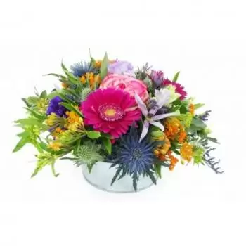 flores de Bordeaux- Composição de flores coloridas de Cali Flor Entrega