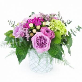 Парика цветы- Сиэтлская фиолетовая цветочная композиция Цветок Доставка