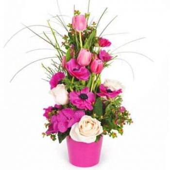 Abbeville Fiorista online - Composizione floreale rosa imperiale Mazzo