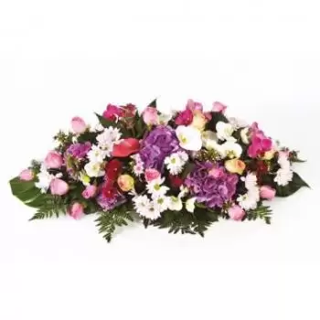 flores de Lyon- Memória de arranjo de flores de luto Flor Entrega