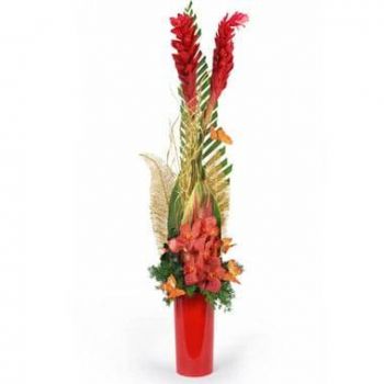 fiorista fiori di Abbeville- Composizione floreale esotica Mascota Fiore Consegna