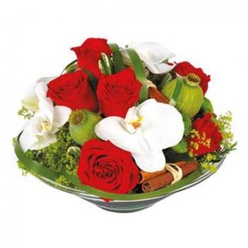 Aire-sur-la-Lys cvijeća- Cvjetni aranžman od bisera ruže Cvijet Isporuke