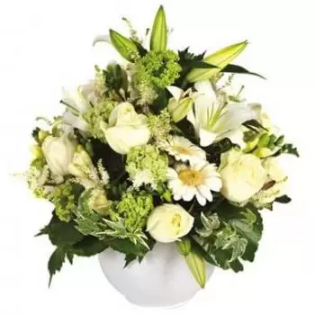 flores agradable floristeria -  Arreglo floral de pureza Ramos de  con entrega a domicilio