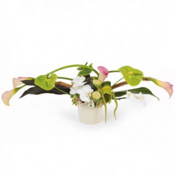 flores Toulouse floristeria -  Ventilador de composición horizontal Ramos de  con entrega a domicilio