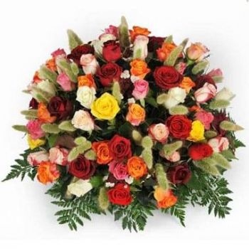 Agen Toko bunga online - Komposisi duka Florever Karangan bunga
