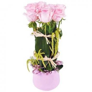 Bordeaux online bloemist - Bundel rozen Laten we gaan kijken of de roos  Boeket