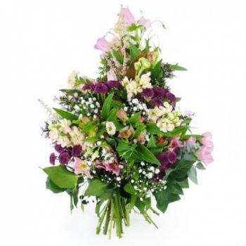 flores Nantes floristeria -  Aerosol de flores hecho a mano Afrodita Ramos de  con entrega a domicilio