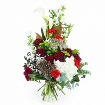 Paita online Blomsterhandler - Krans af blomster i hånden Hermès Buket