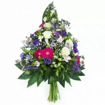 flores de Nova Caledônia- Coroa de flores costuradas Themis Flor Entrega