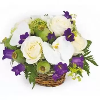 Pau Toko bunga online - Keranjang Bunga Tersenyum Karangan bunga
