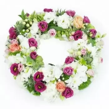 Gvadalupa cvijeća- Mala kruna od prošivenog cvijeća Diane Cvijet Isporuke